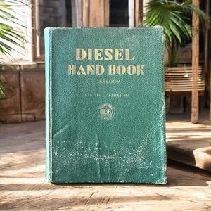 VINTAGE 1938 Diesel Hand Book - Rare Antique Engineering Manual - Collectible